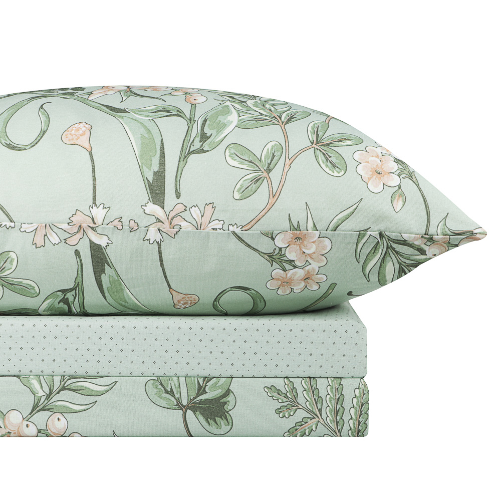 PROVANCE Мосс Комплект постельного белья 1,5 (4 предмета), бязь, 2 дизайна, арт.№ 421-384