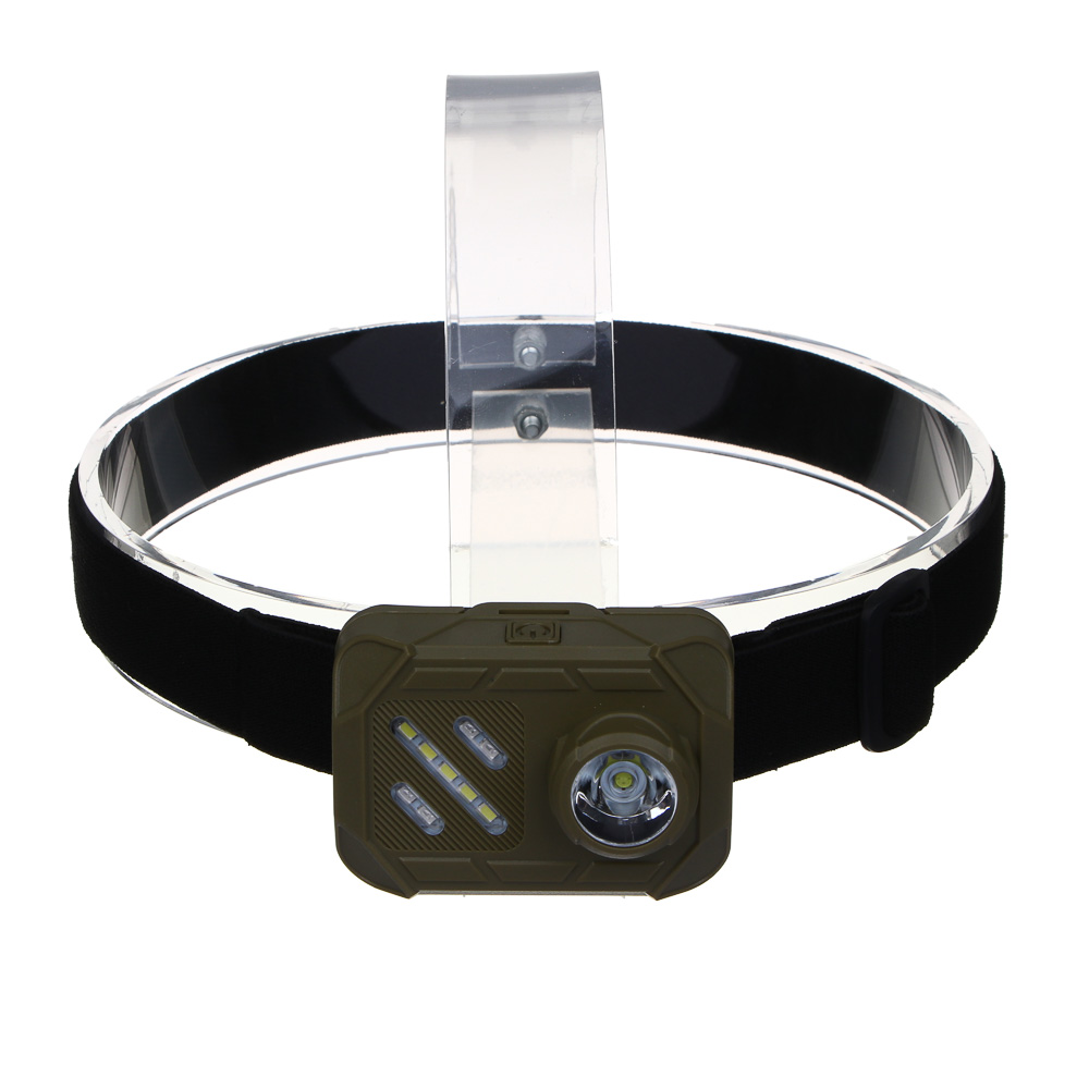 ЕРМАК Фонарь налобный, SMD LED, 3 режима, 3хААА, 67х51х40 мм, пластик, красный свет, арт.№ 221-042