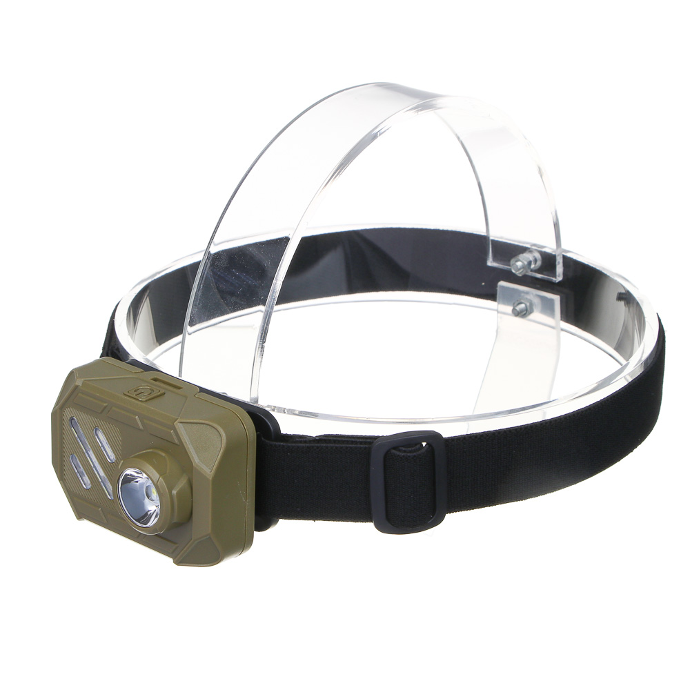 ЕРМАК Фонарь налобный, SMD LED, 3 режима, 3хААА, 67х51х40 мм, пластик, красный свет, арт.№ 221-042