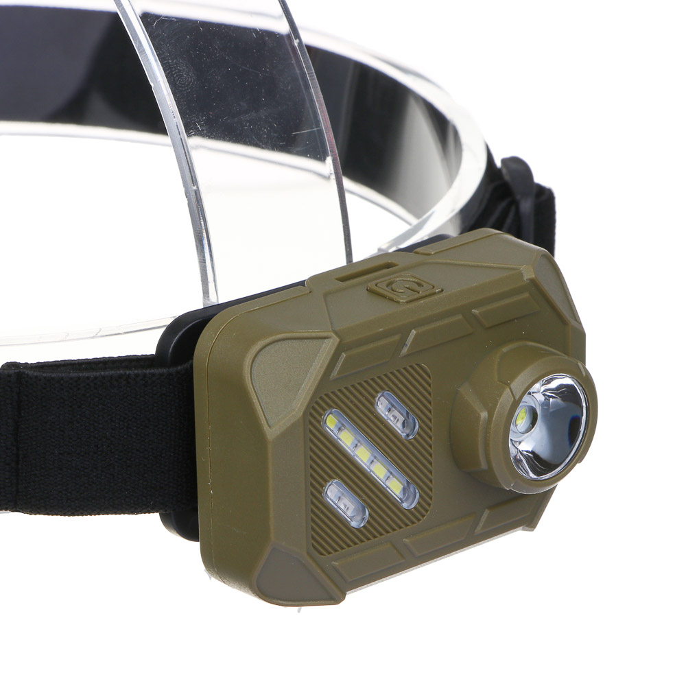 ЕРМАК Фонарь налобный, SMD LED, 3 режима, 3хААА, 67х51х40 мм, пластик, красный свет, арт.№ 221-042