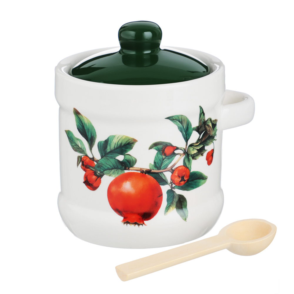 MILLIMI Гранат Сахарница, 320мл, керамика, бамбук, арт.№ 824-143