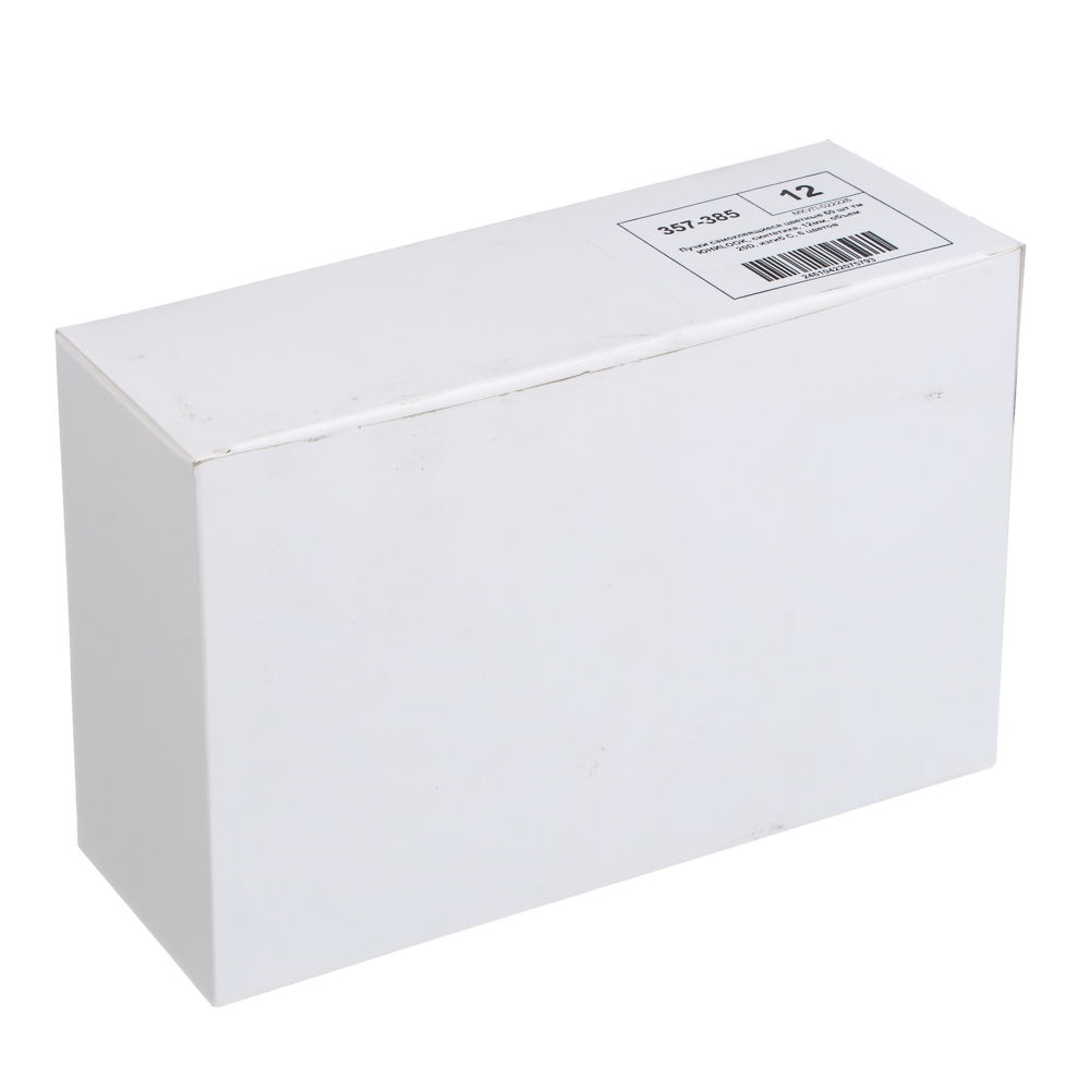 Пучки самоклеящиеся цветные 60 шт тм ЮНИLOOK, синтетика, 12мм, объем 20D, изгиб C, 6 цветов, арт.№ 357-385