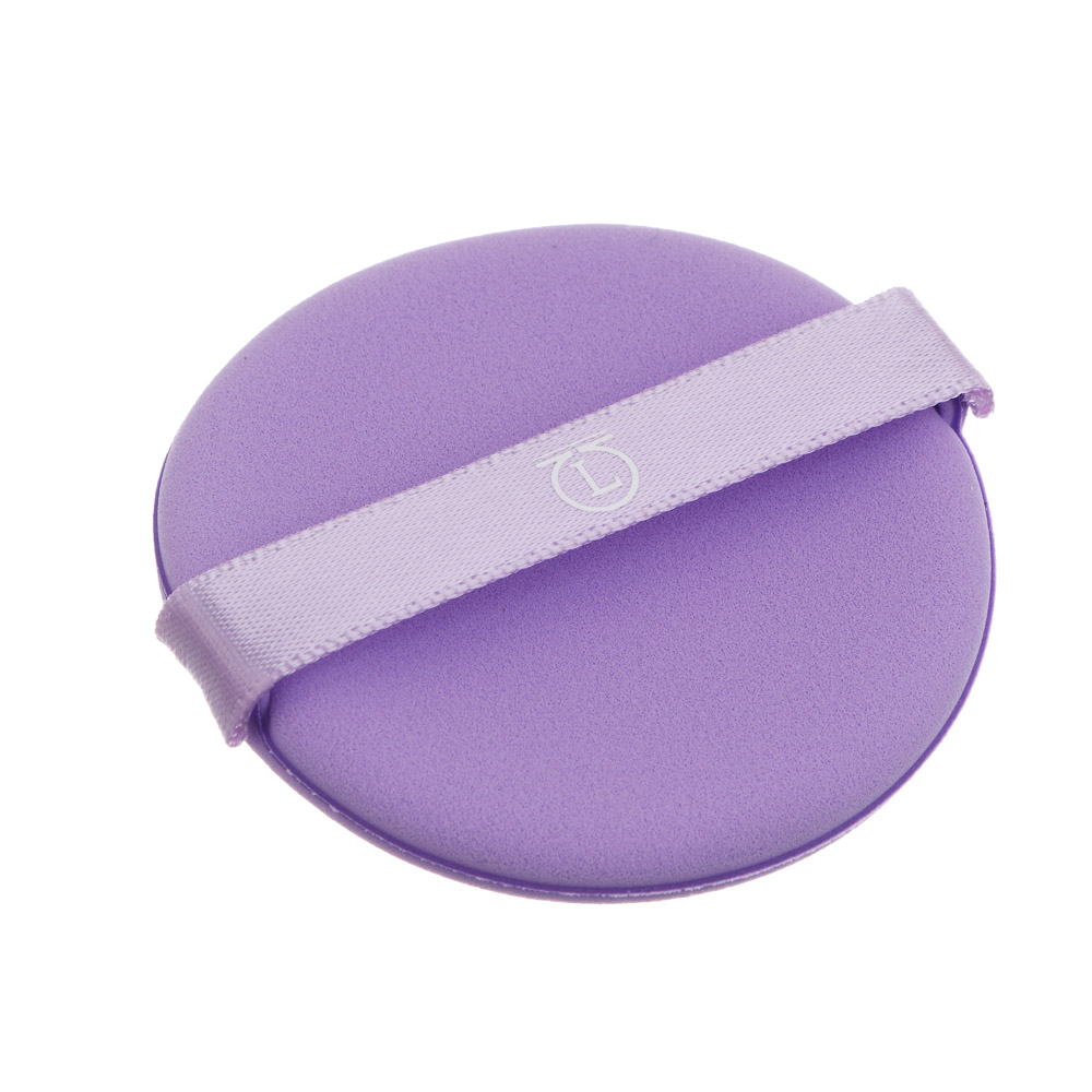 Набор для визажа (пуховка 6,5x7x0,7см, 2 шт., спонжи d5,5см 2 шт)в футляре тм ЮL, п/э, ПУ, 4 цвета, арт.№ 357-387