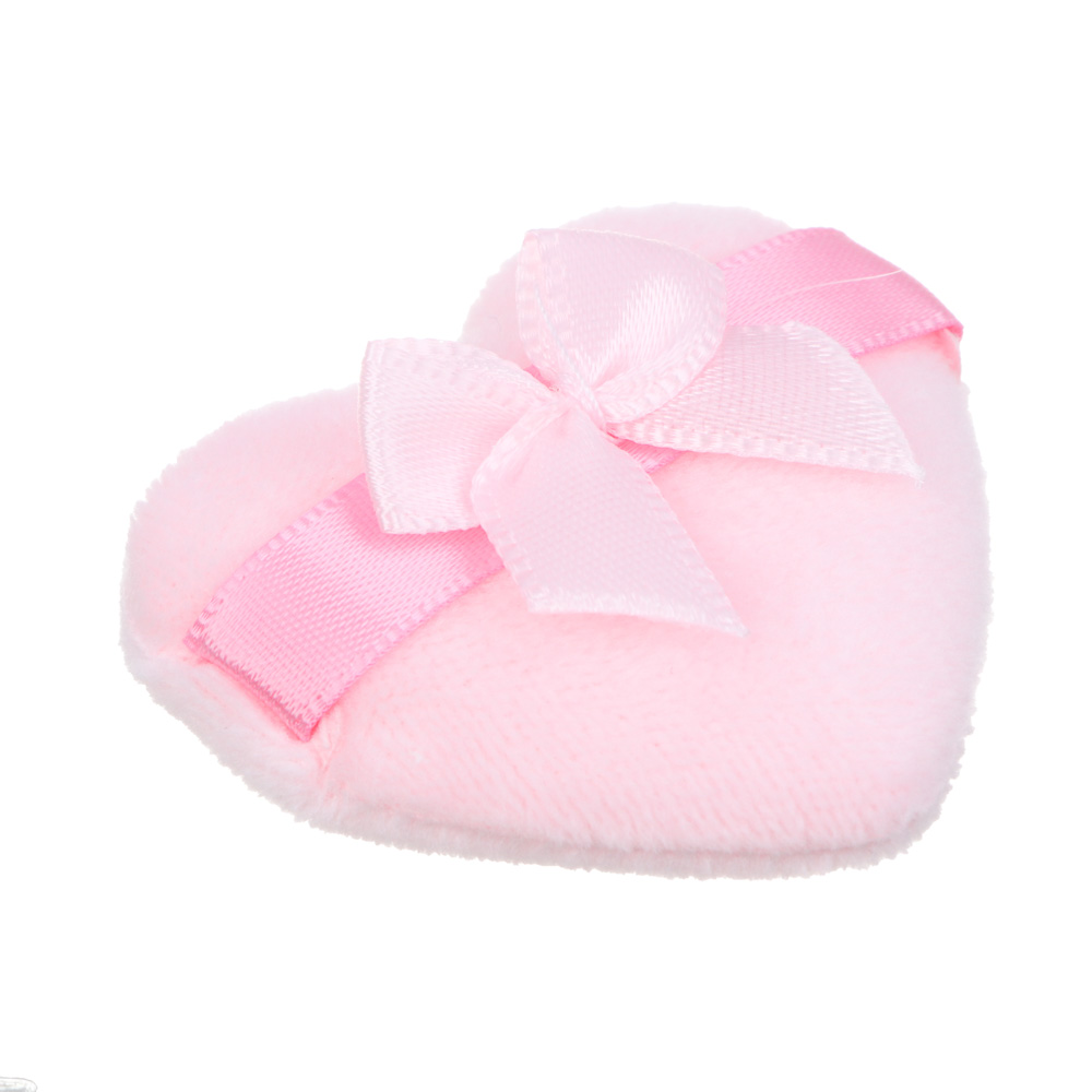 ЮНИLOOK Спонж-пуховка в виде сердца, 2 шт, полиэстер, ППУ, 4,5х4,7см, 3 цвета, арт.№ 357-377