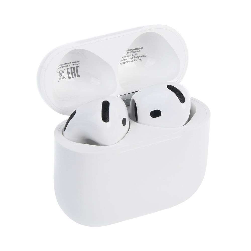 Наушники беспроводные TWS BY Space Pods 4, вкладыши, 25/200мАч, BT 5.4, белый, арт.№ 410-288