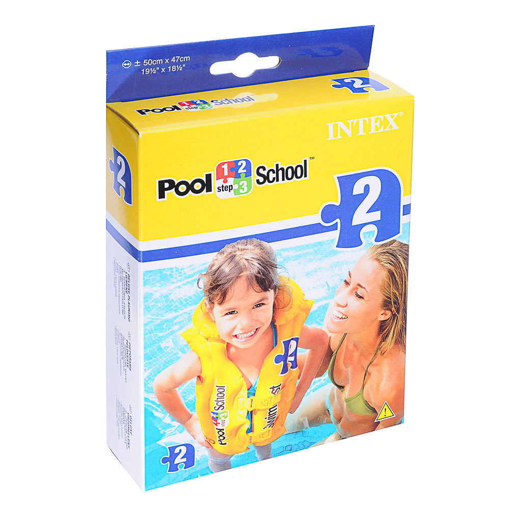 INTEX Жилет надувной DELUXE для обучения плаванию, для 3-6 лет, 58660EU, арт.№ 359-225