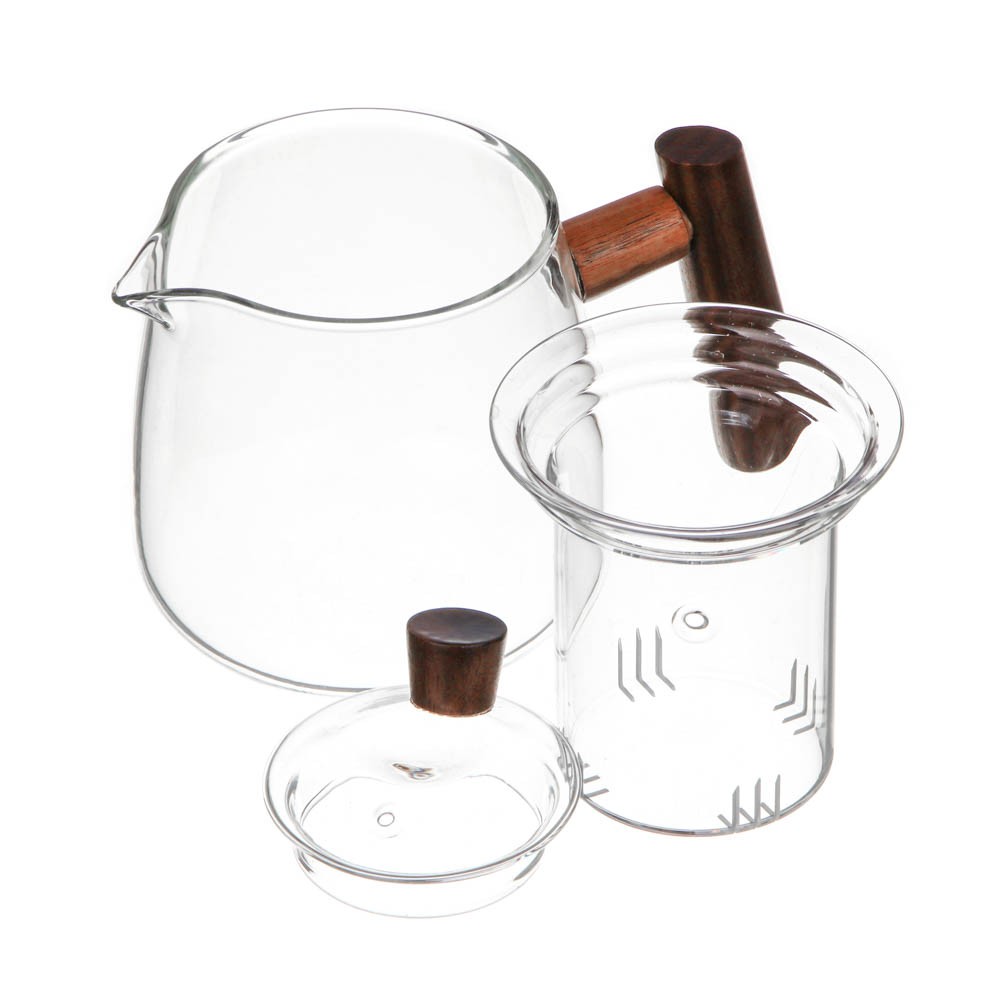 Набор подарочный чайный, стекло, дерево, арт.№ 531-060