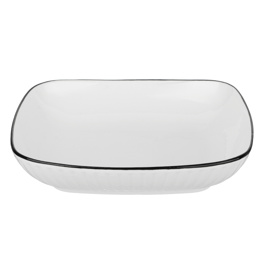 MILLIMI Соло Блюдо квадратное, 700мл, 19,5х4см, фарфор, арт.№ 816-009