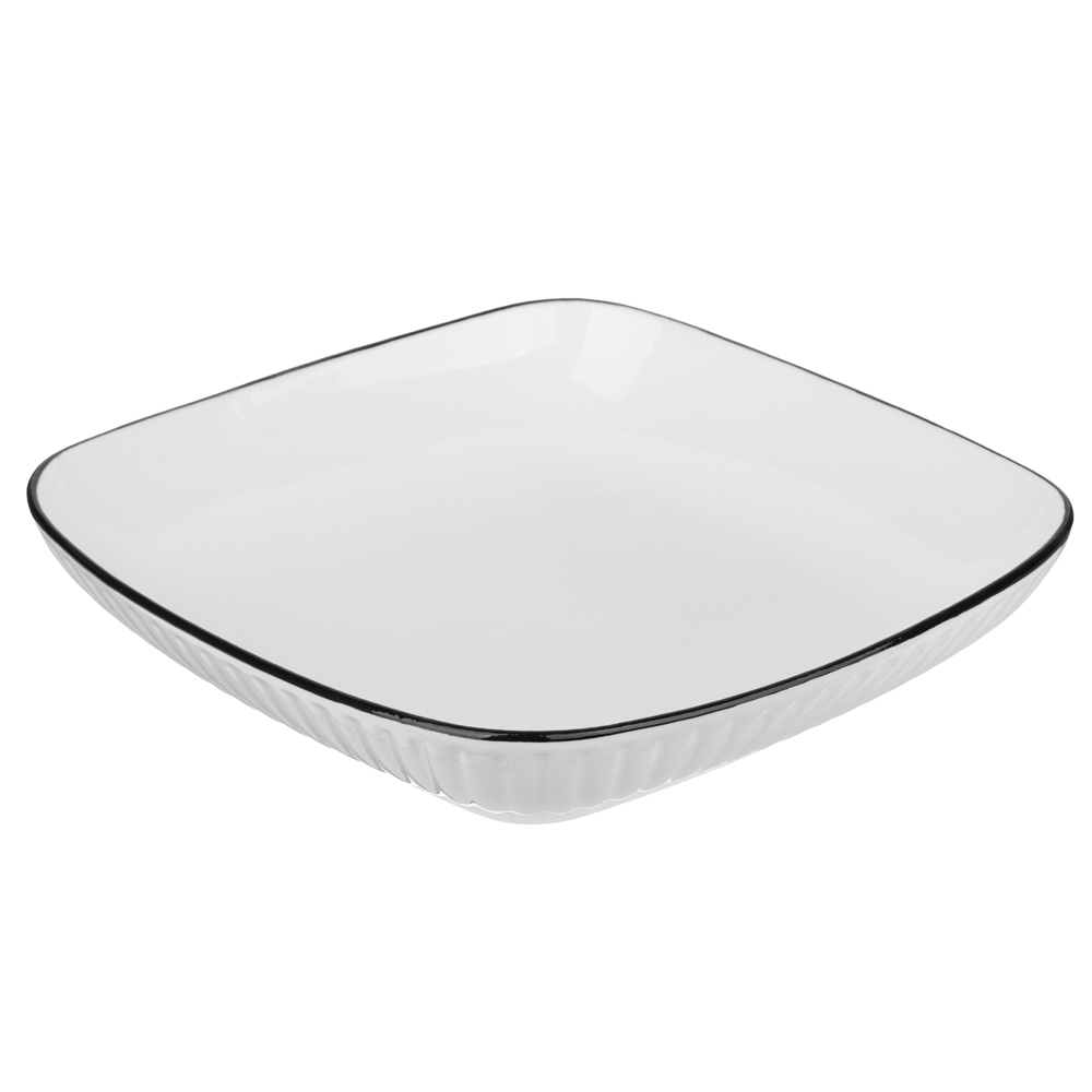 MILLIMI Соло Блюдо квадратное, 700мл, 19,5х4см, фарфор, арт.№ 816-009