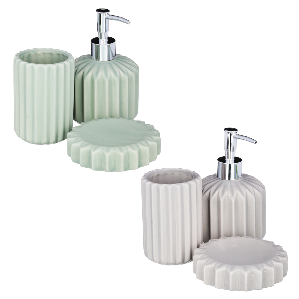 VETTA Набор для ванной 3 пр., керамика, "Солнце", 2 цвета, арт.№ 463-001