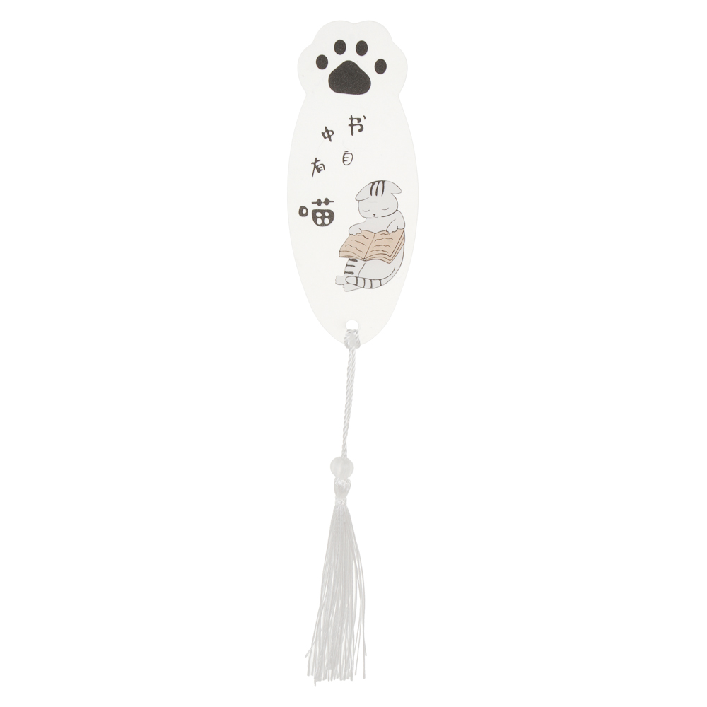 Закладки пластиковые фигурные с кисточкой, уп. 23х7см, 4 дизайна, арт.№ 557-140