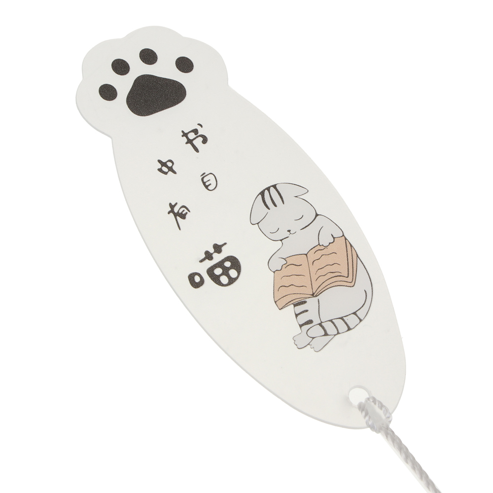 Закладки пластиковые фигурные с кисточкой, уп. 23х7см, 4 дизайна, арт.№ 557-140