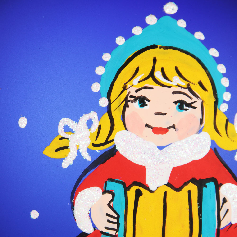 СНОУ БУМ Шар ручной работы "Новый Год", 85мм, стекло, 4 дизайна, арт.№ 368-083