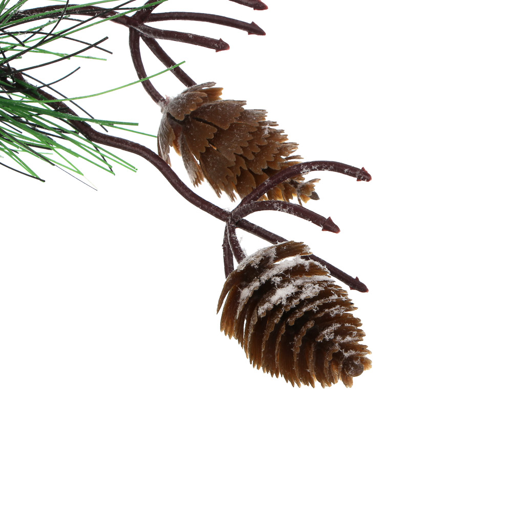 СНОУ БУМ Веточка заснеженная с ягодами 30 см, металл, пластик, арт.№ 353-120