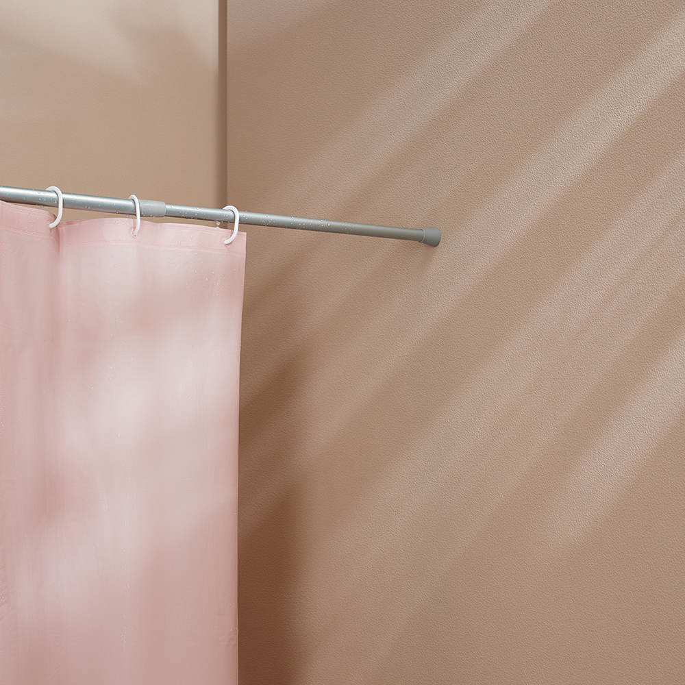 Карниз для шторы в ванную тм VETTA, 2м, алюминий, серебристый, арт.№ 461-072