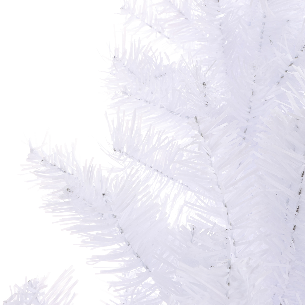 Ель искусственная белая 180см, 750 веток, ПВХ, арт.№ 355-022