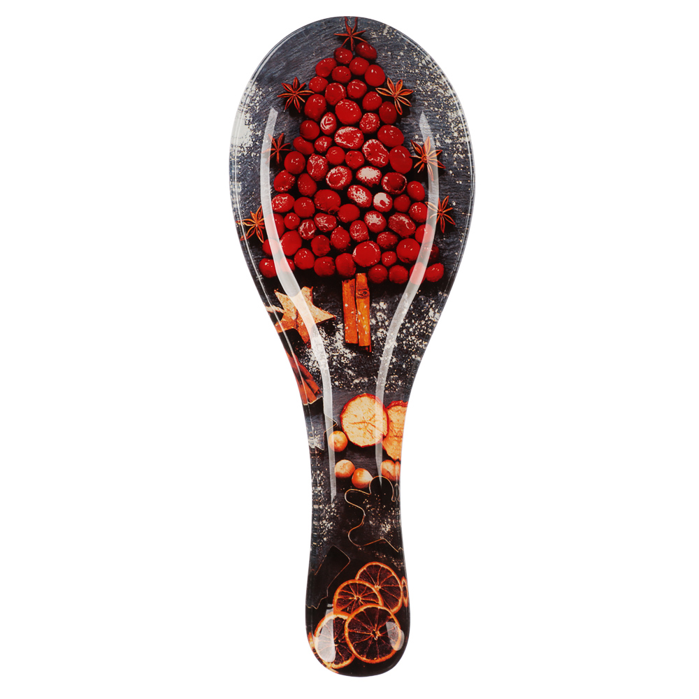 Ягодное ассорти Подставка под ложку, 23,5х8х1,5см, стекло, арт.№ 820-798