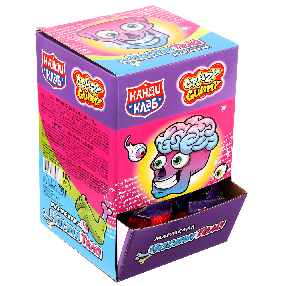 Мармелад "CRAZY GUMMY. Части тела" 10гр, арт.№ 347-359