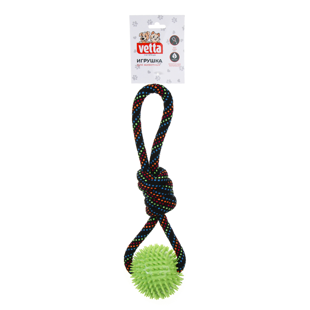 VETTA Игрушка для домашних животных, ПЭ, хлопок, ТПР, 34 см, арт.№ 273-048