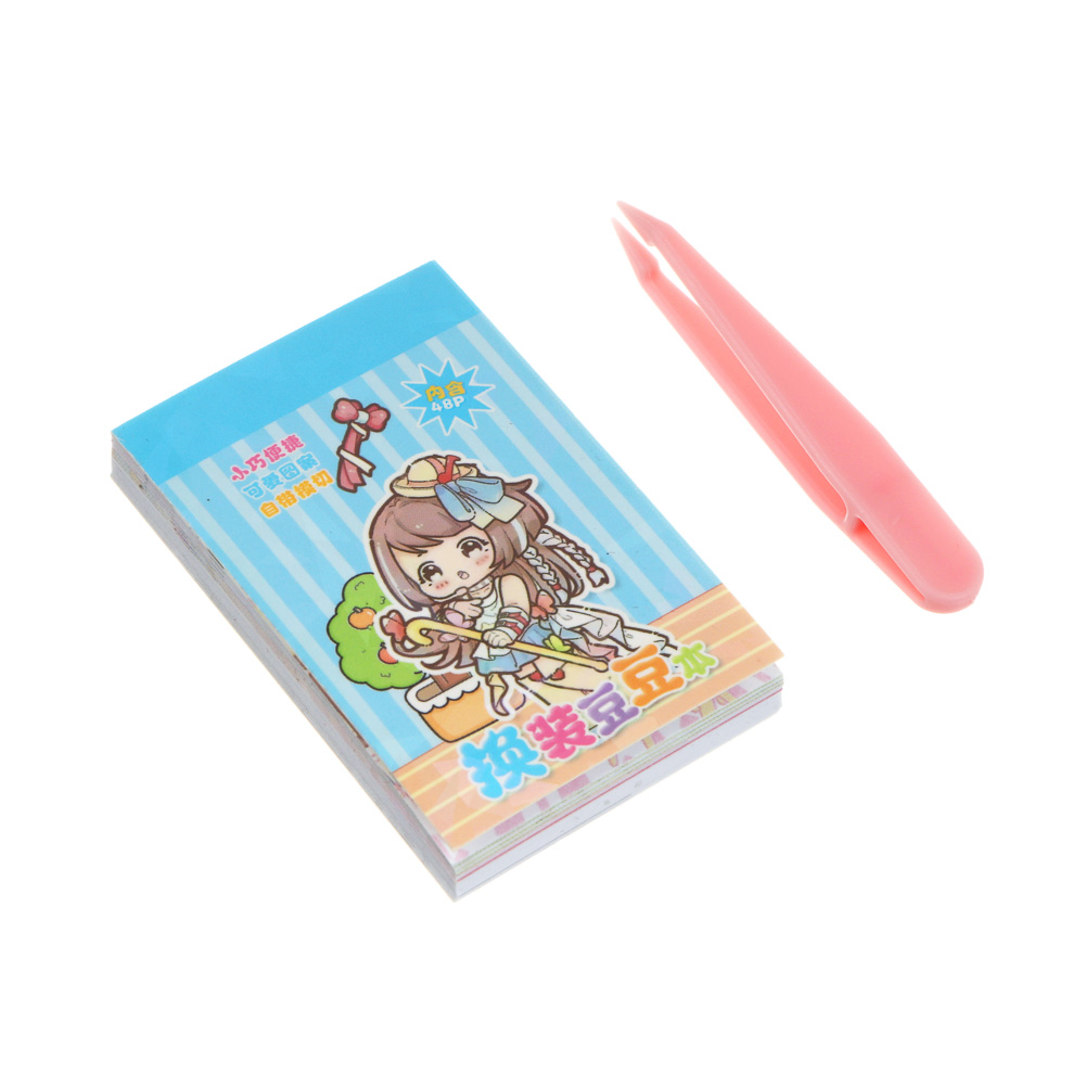 Раскраска детская с наклейками "Переодевашки", 4х6см, бумага, микс, арт.№ 281-286