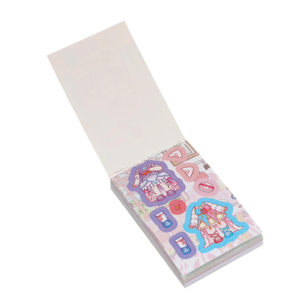 Раскраска детская с наклейками "Переодевашки", 4х6см, бумага, микс, арт.№ 281-286