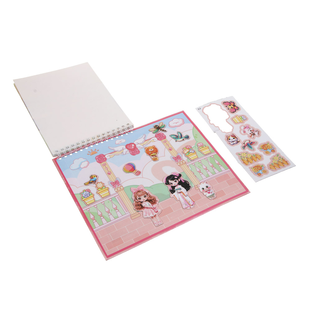 Набор для творчества с наклейками, гравюрой, магнитным пазлом, 23,5х24,5см, картон, бумага, микс, 3+, арт.№ 281-287