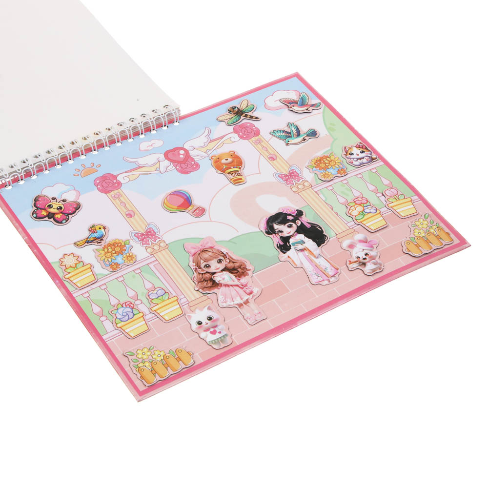 Набор для творчества с наклейками, гравюрой, магнитным пазлом, 23,5х24,5см, картон, бумага, микс, 3+, арт.№ 281-287