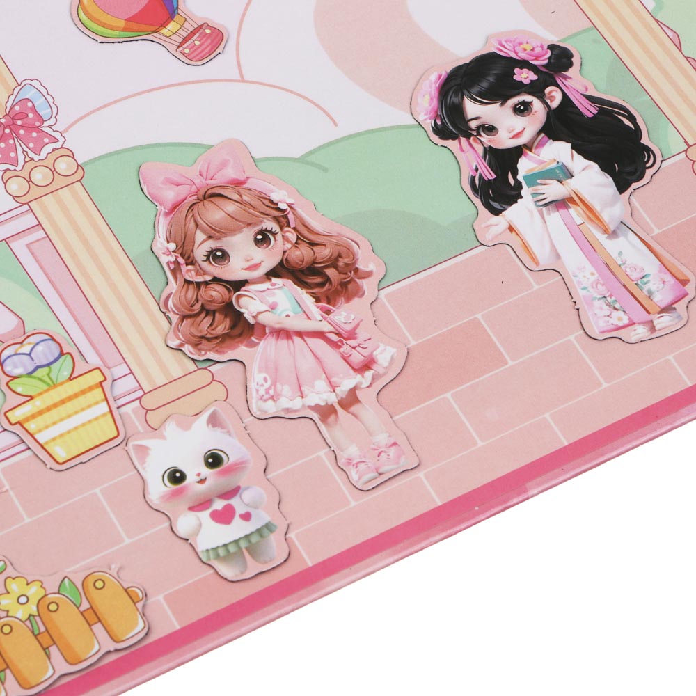 Набор для творчества с наклейками, гравюрой, магнитным пазлом, 23,5х24,5см, картон, бумага, микс, 3+, арт.№ 281-287