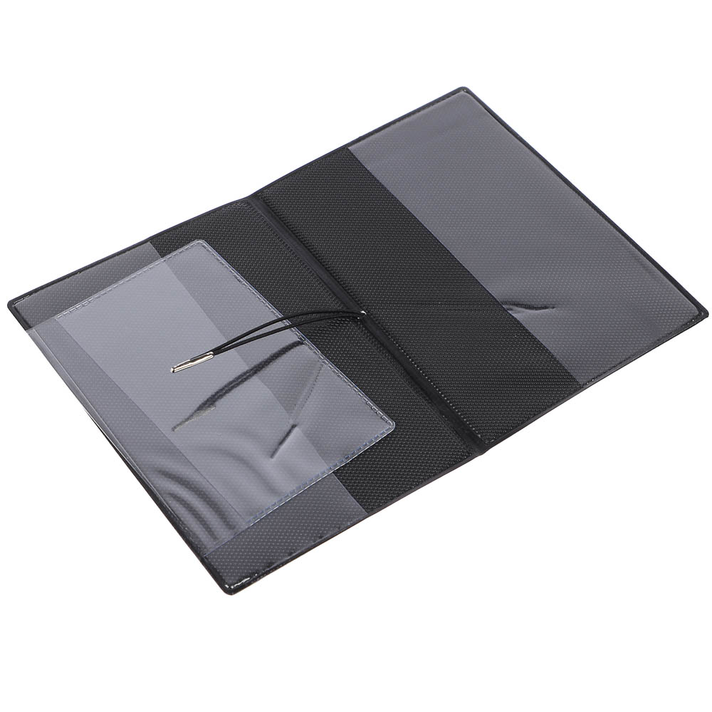 Обложка для паспортатм ЮL с отд.для карт и удерживающей резинкой , ПВХ, 13,7х9,6см, 6 дизайнов, #2, арт.№ 334-035