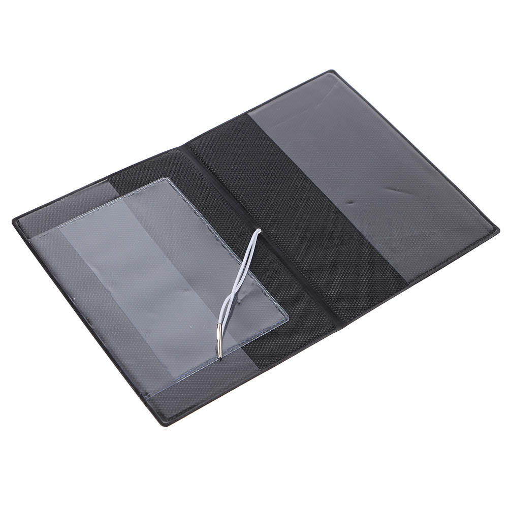 Обложка для паспортатм ЮL с отд.для карт и удерживающей резинкой , ПВХ, 13,7х9,6см, 6 дизайнов, #2, арт.№ 334-035