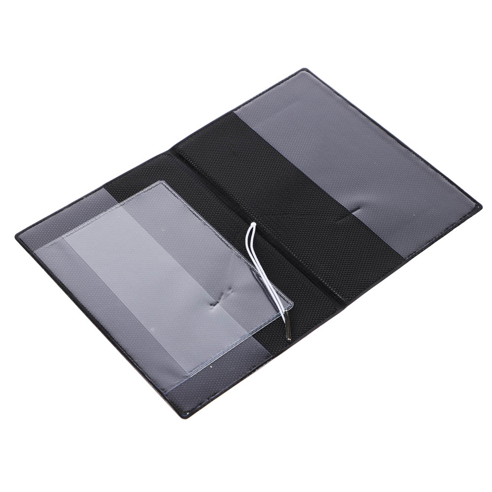 Обложка для паспортатм ЮL с отд.для карт и удерживающей резинкой , ПВХ, 13,7х9,6см, 6 дизайнов, #2, арт.№ 334-035