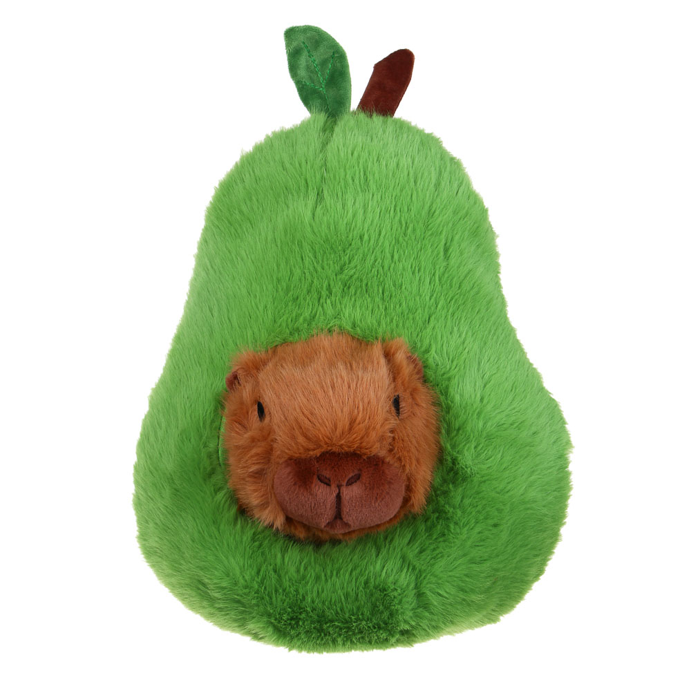 ИГРОЛЕНД Игрушка мягкая "Капибара в авокадо" полиэстер, 35 см, арт.№ 264-433