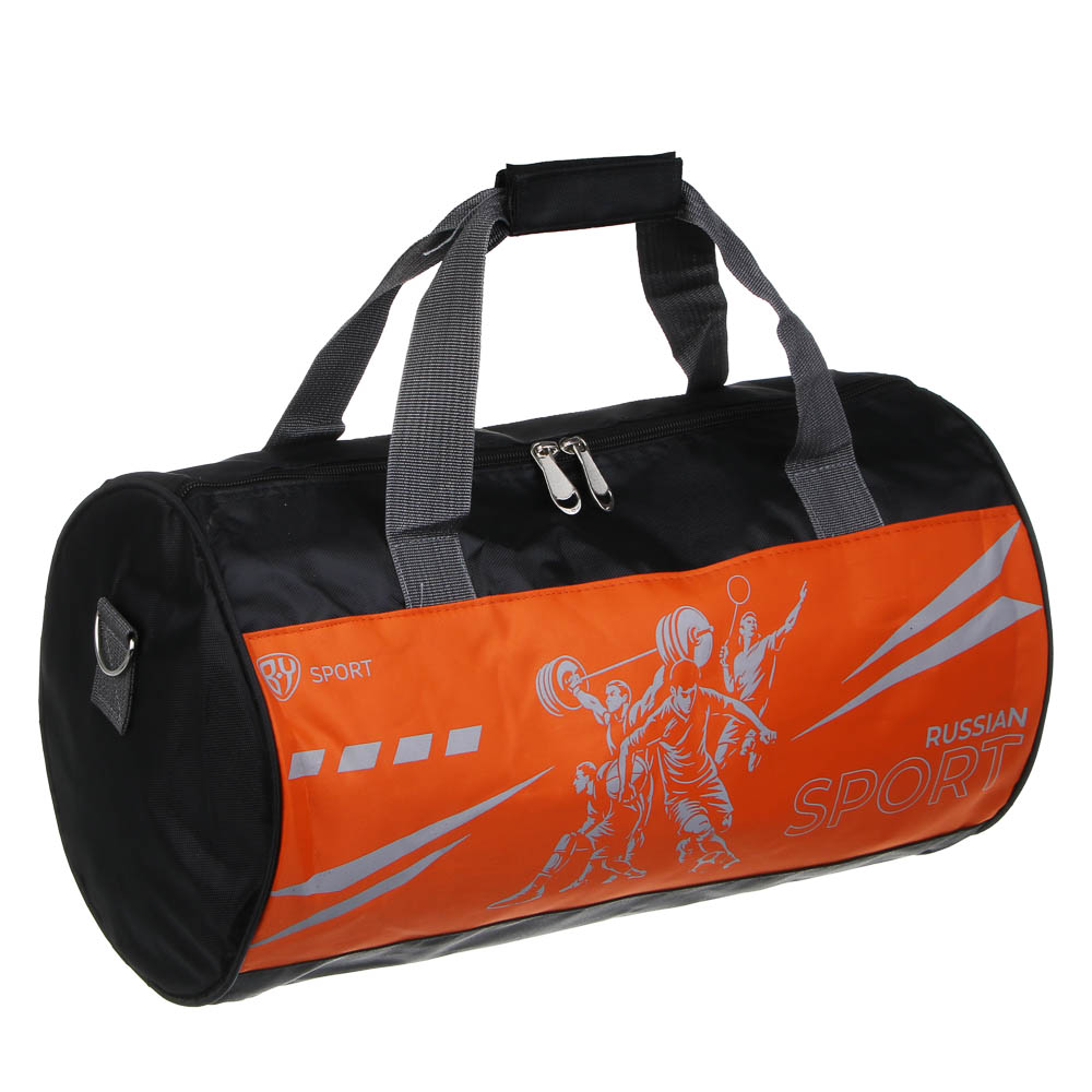 Сумка спортивная тм BY SPORT, 42x22x22см, полиэстер 420D, ПВХ, 3 цвета, арт.№ 204-039