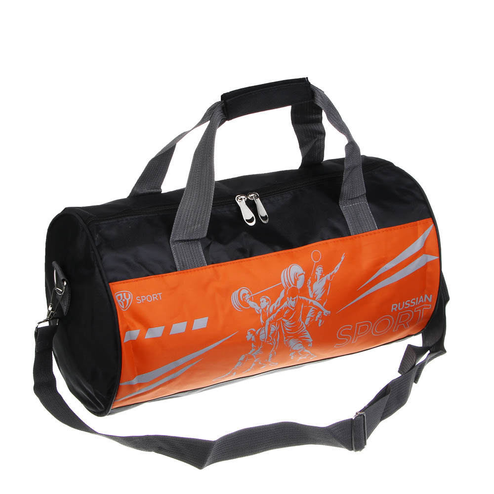 Сумка спортивная тм BY SPORT, 42x22x22см, полиэстер 420D, ПВХ, 3 цвета, арт.№ 204-039