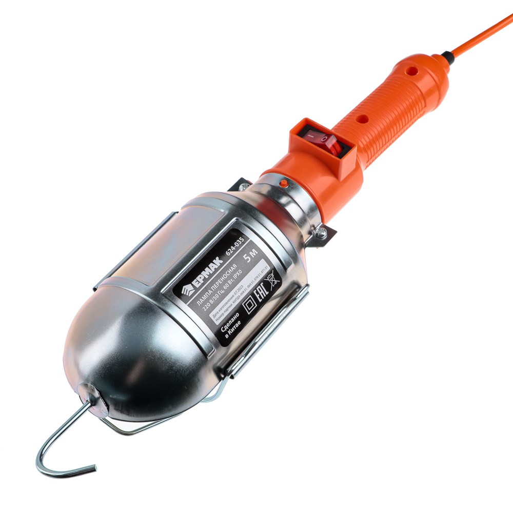 ЕРМАК Лампа переносная, 60вт, 5м, арт.№ 624-035