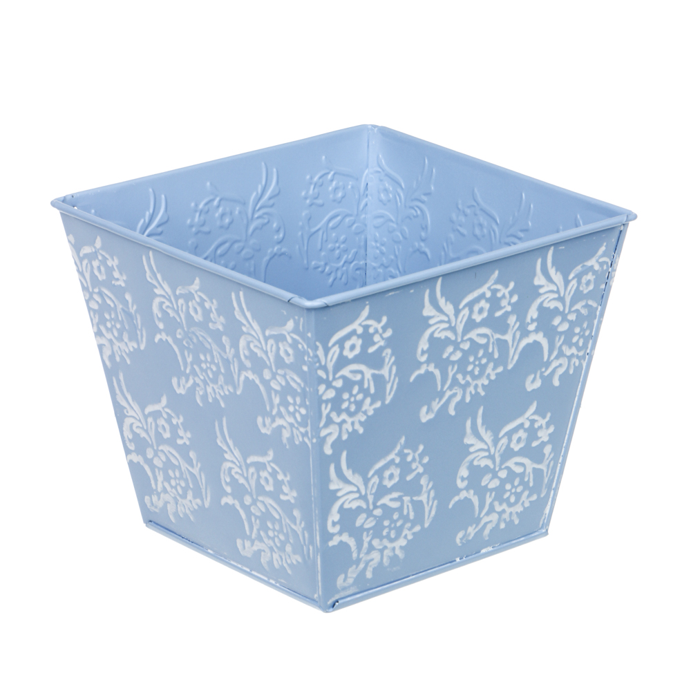 INBLOOM Кашпо квадратное 14х14х12см, металл, арт.№ 164-314