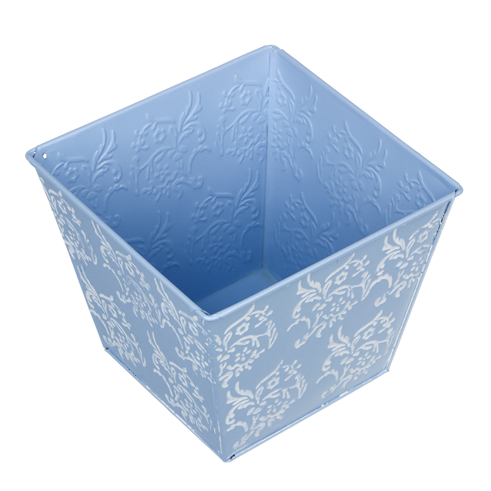 INBLOOM Кашпо квадратное 14х14х12см, металл, арт.№ 164-314