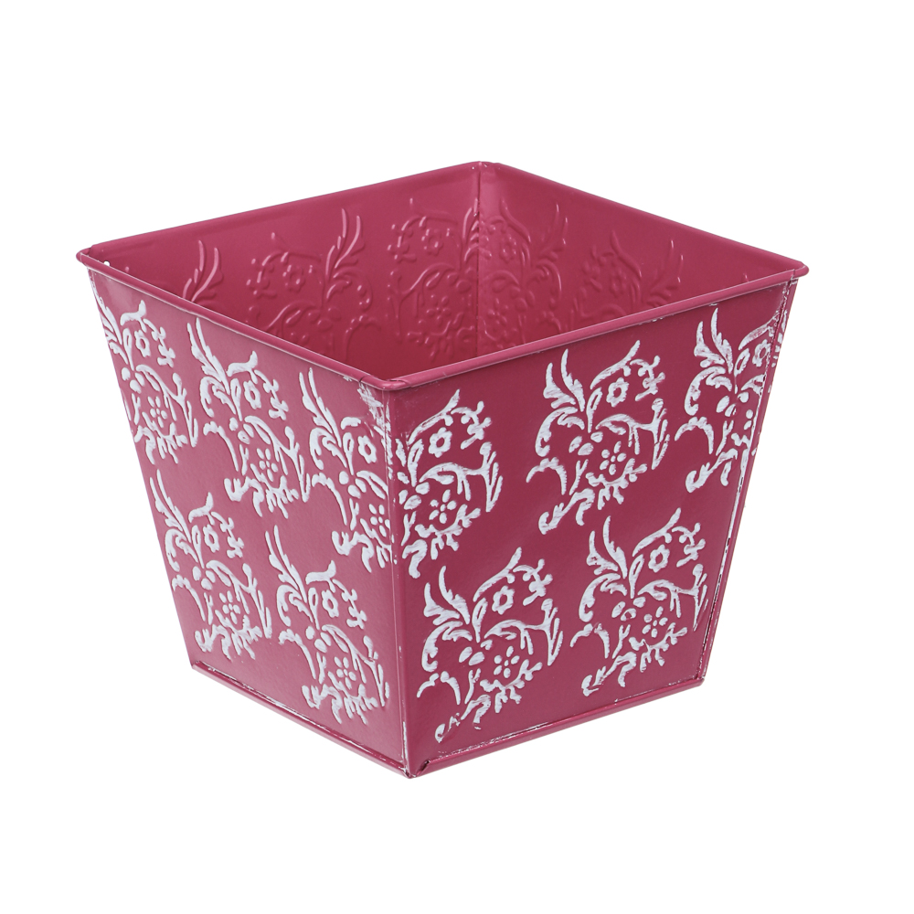 INBLOOM Кашпо квадратное 14х14х12см, металл, арт.№ 164-314