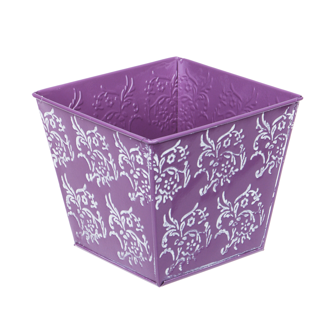 INBLOOM Кашпо квадратное 14х14х12см, металл, арт.№ 164-314