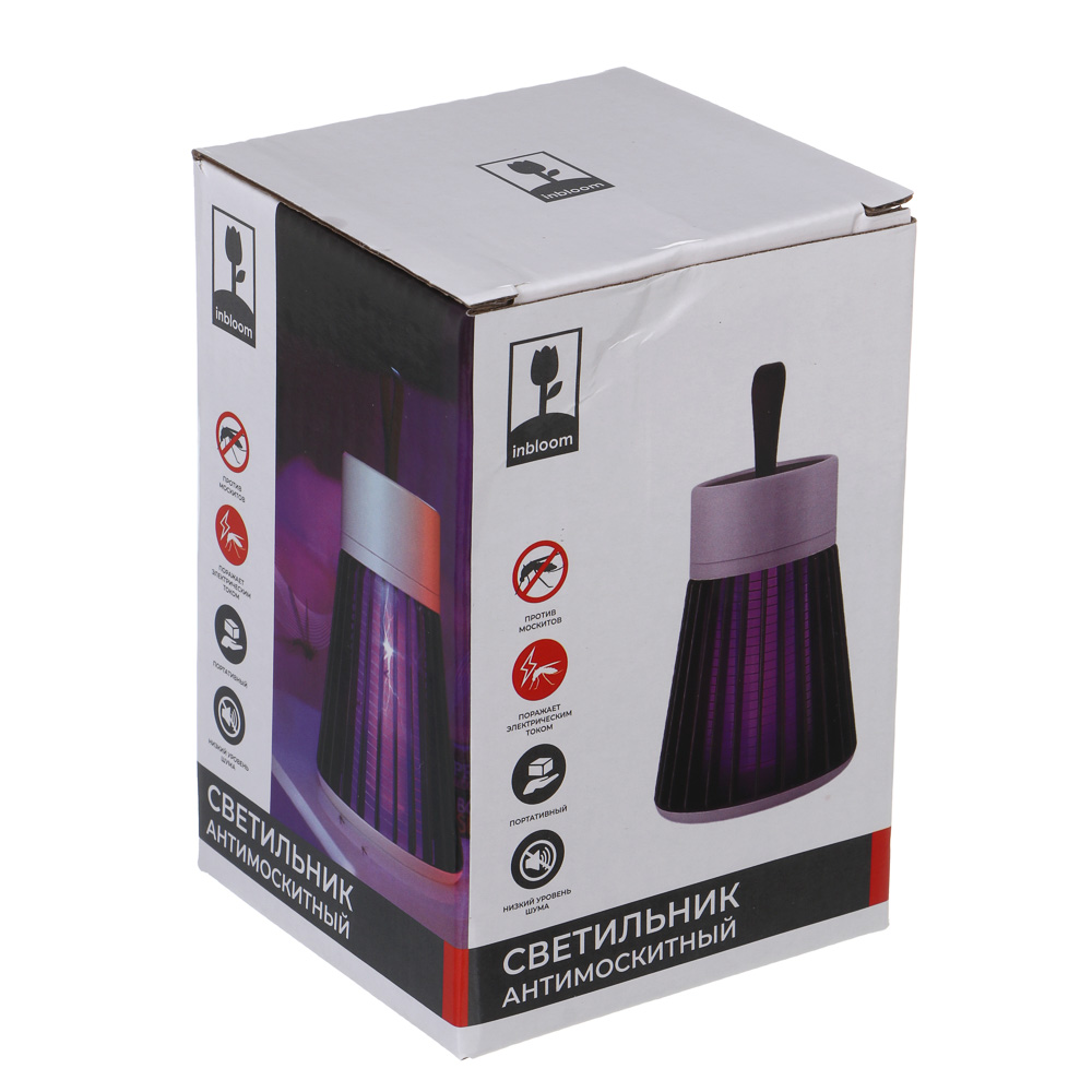 Светильник антимоскитный тм INBLOOM, 16,2х9см, 5Вт, 10м2, USB, арт.№ 223-109