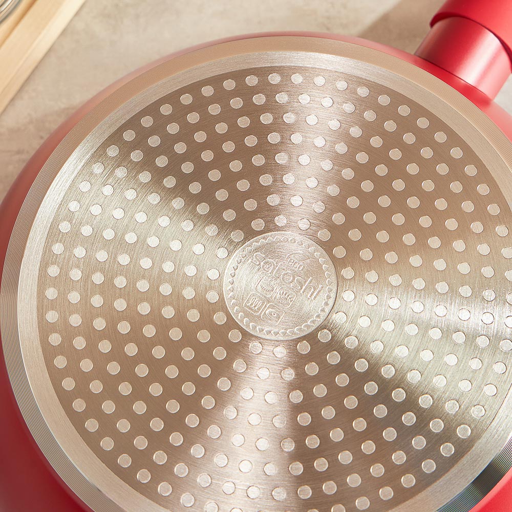 SATOSHI Верден Сотейник литой d=24см, антипригарное покрытие мрамор, индукция, арт.№ 846-463