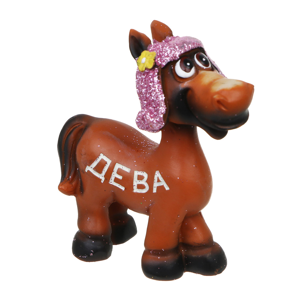 СНОУ БУМ Фигурка лошади Зодиак 8x4x8 см, 12 дизайнов, полистоун, арт.№ 398-867