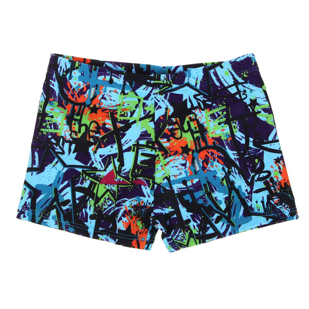 GALANTE Граффити Плавки купальные для мальчика, р-р 110-116, 82% полиэстер, 18% эластан, арт.№ 331-040