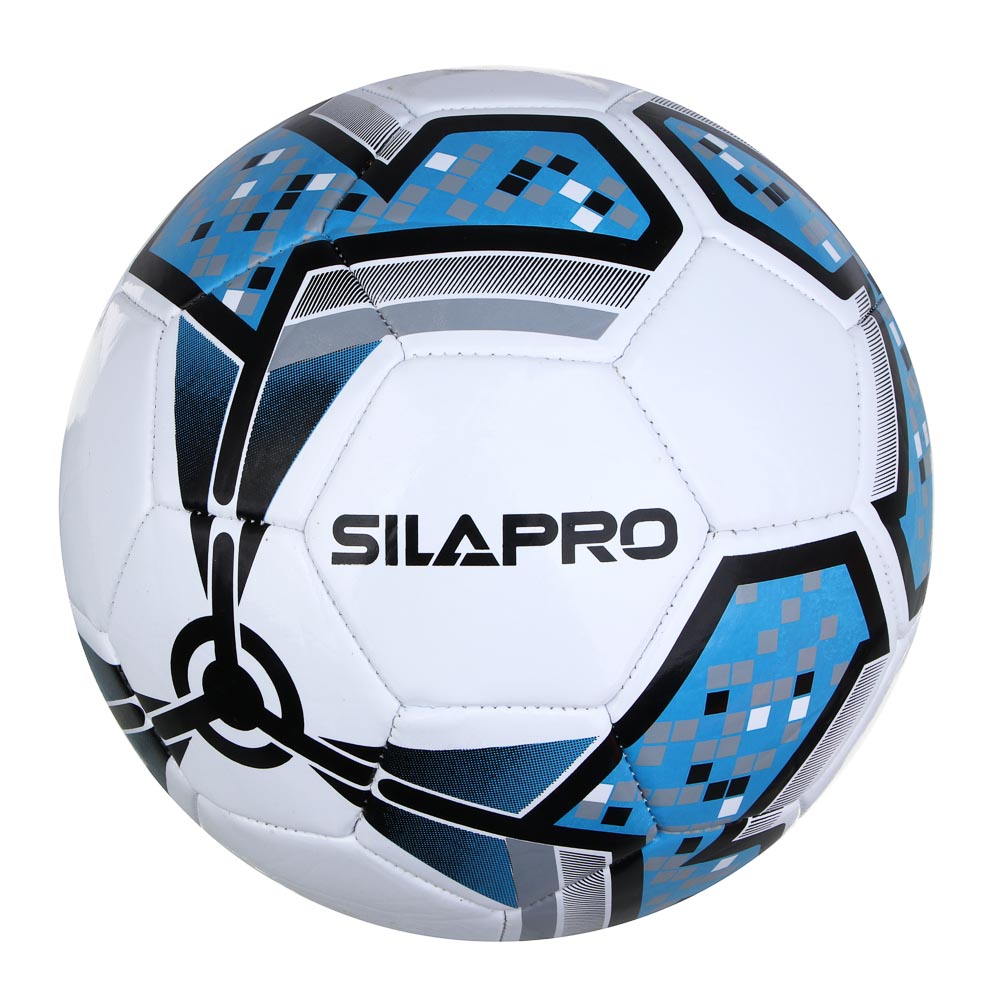 SILAPRO Мяч футбольный 22см, 5 р-р, 2сл, PVC 2.5мм, 340г (+-10%), арт.№ 133-002
