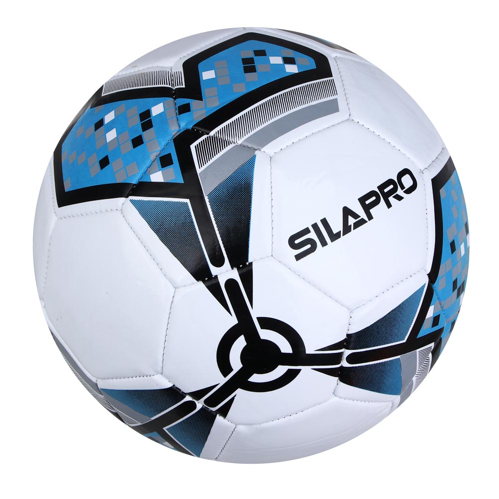 SILAPRO Мяч футбольный 22см, 5 р-р, 2сл, PVC 2.5мм, 340г (+-10%), арт.№ 133-002