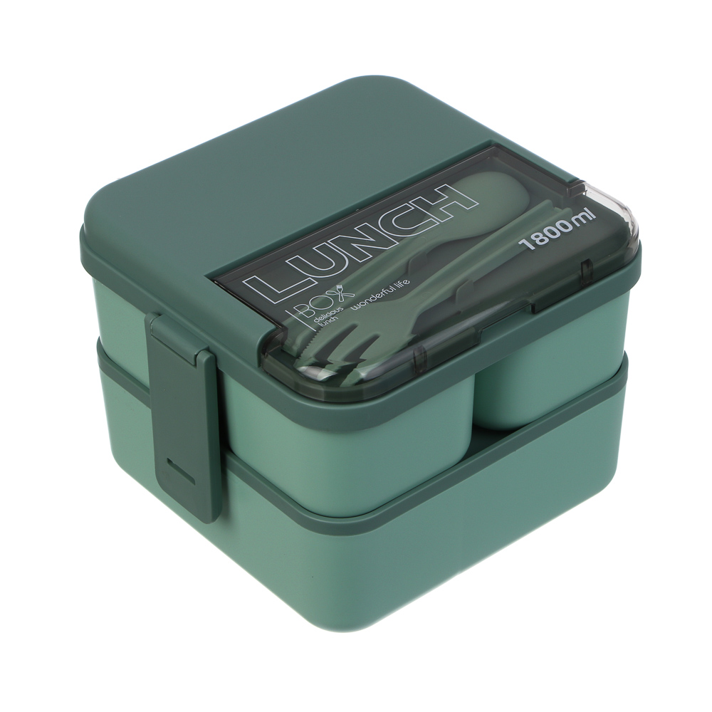 Ланч-бокс двухуровневый, премиум, полипропилен, арт.№ 861-522