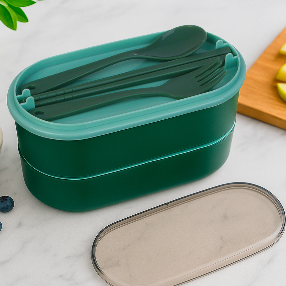 Ланч-бокс двухуровневый, полипропилен, арт.№ 861-523