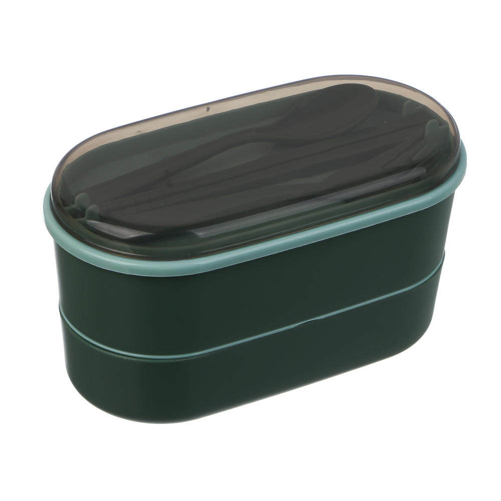 Ланч-бокс двухуровневый, полипропилен, арт.№ 861-523