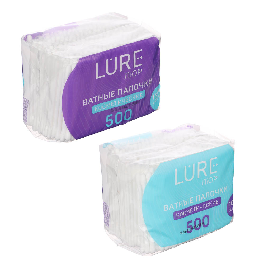 Ватные палочки LURE, пакет, 500шт, арт.№ 914-066