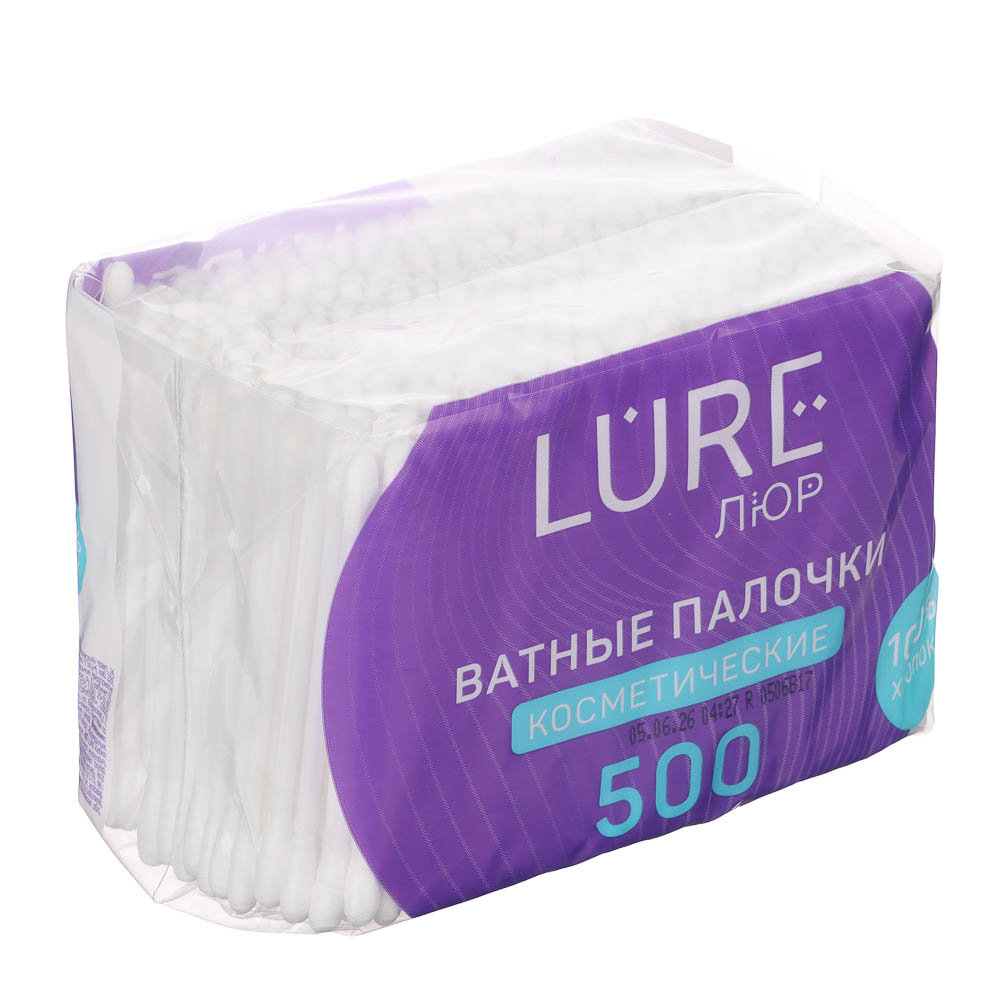 Ватные палочки LURE, пакет, 500шт, арт.№ 914-066